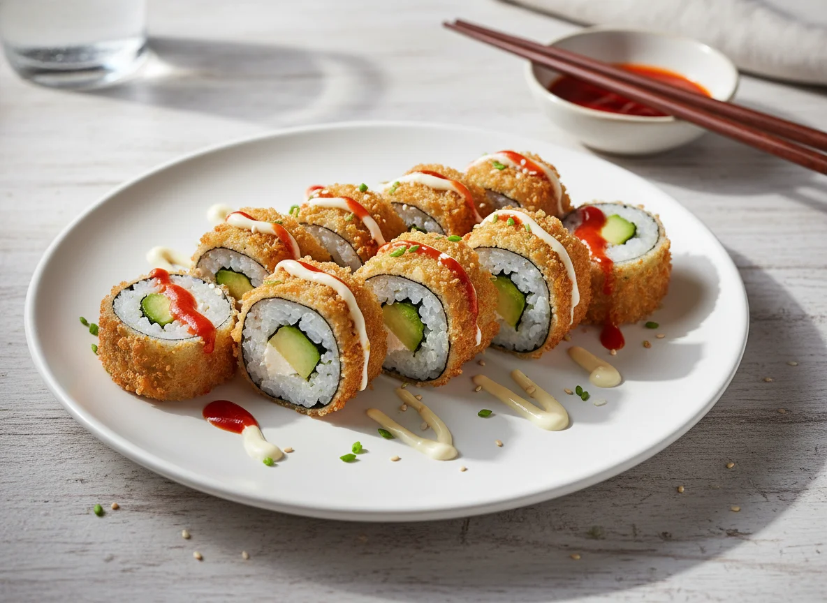 Frittiertes Sushi (Deep-fried Sushi Roll) photo