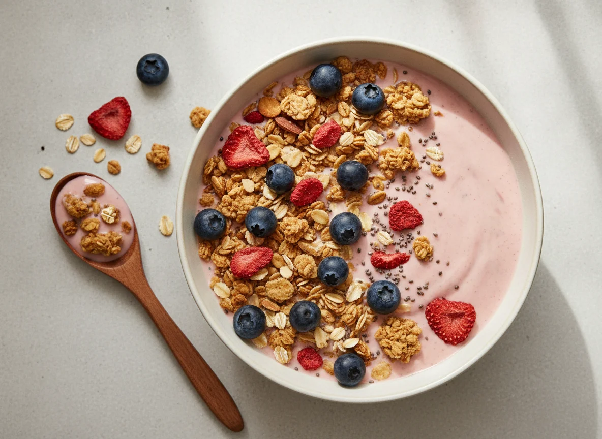 Früchtejoghurt mit Knuspermüsli photo