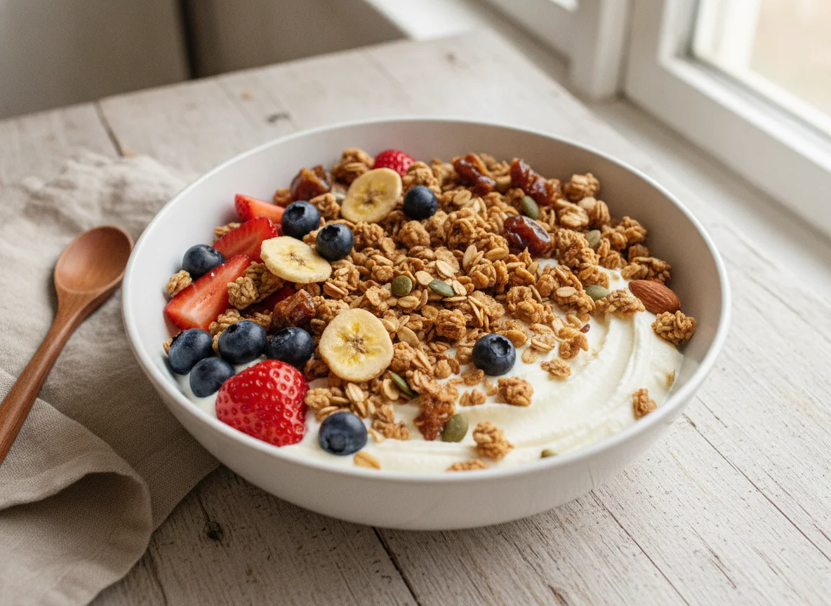 Früchte-Müsli-Schale photo