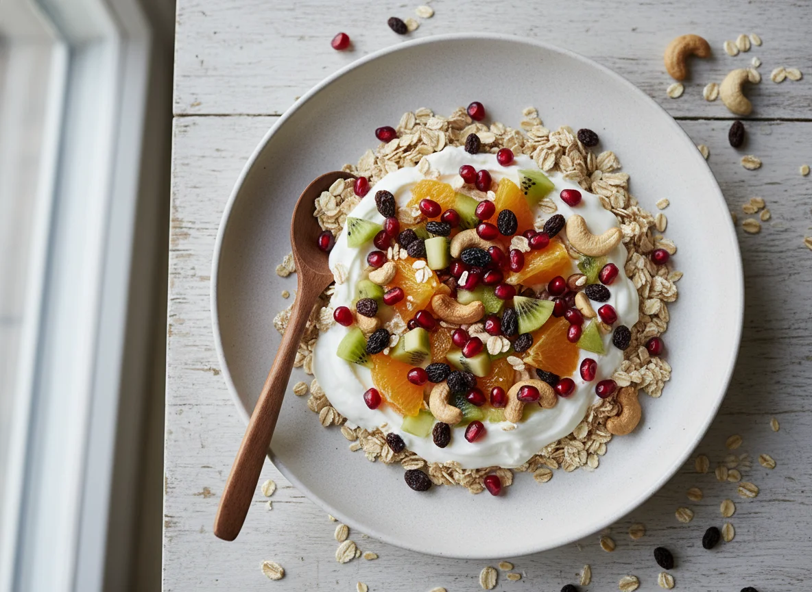Frucht-Müsli mit Joghurt photo