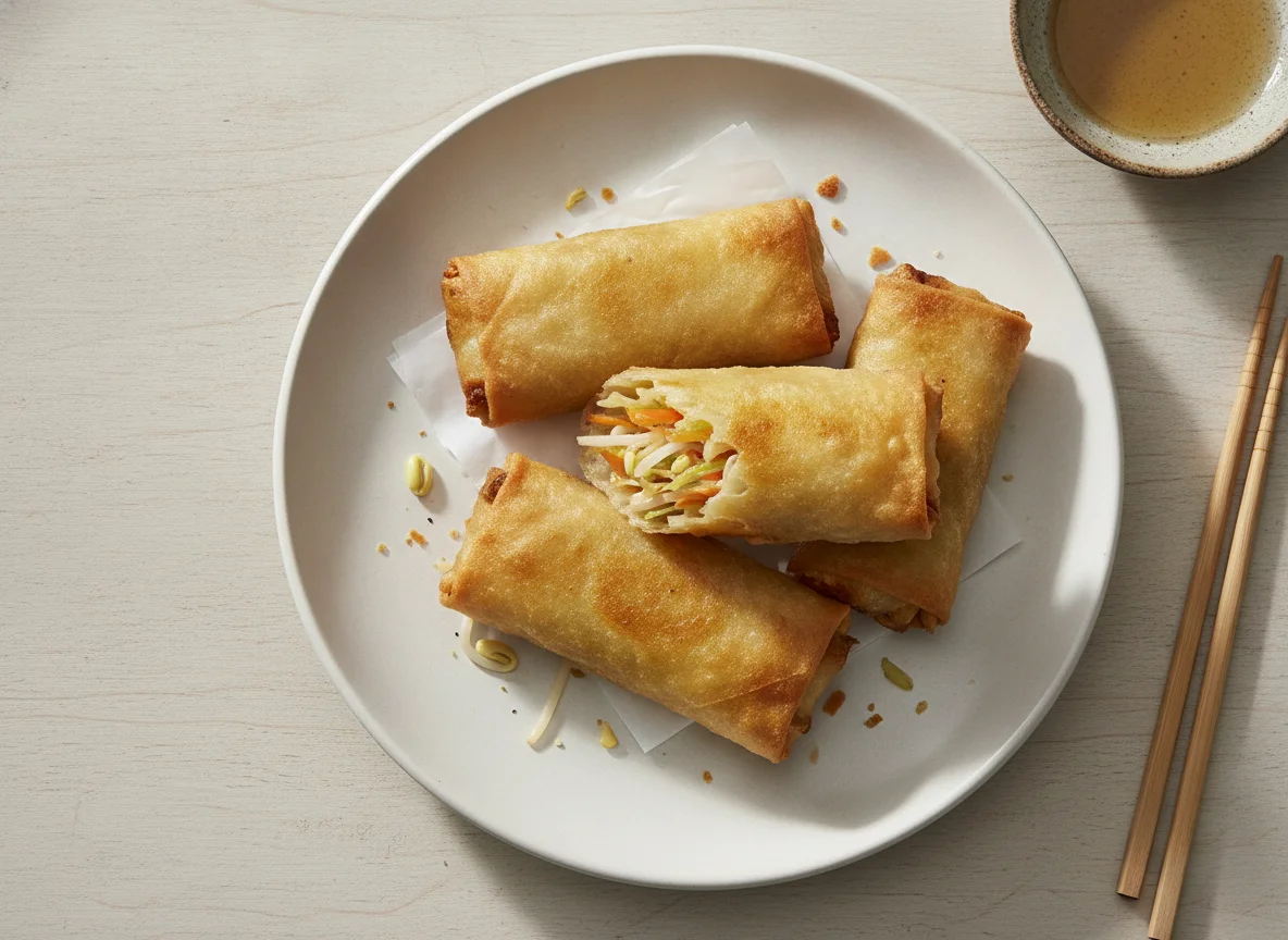 Frühlingsrolle mit Gemüse photo