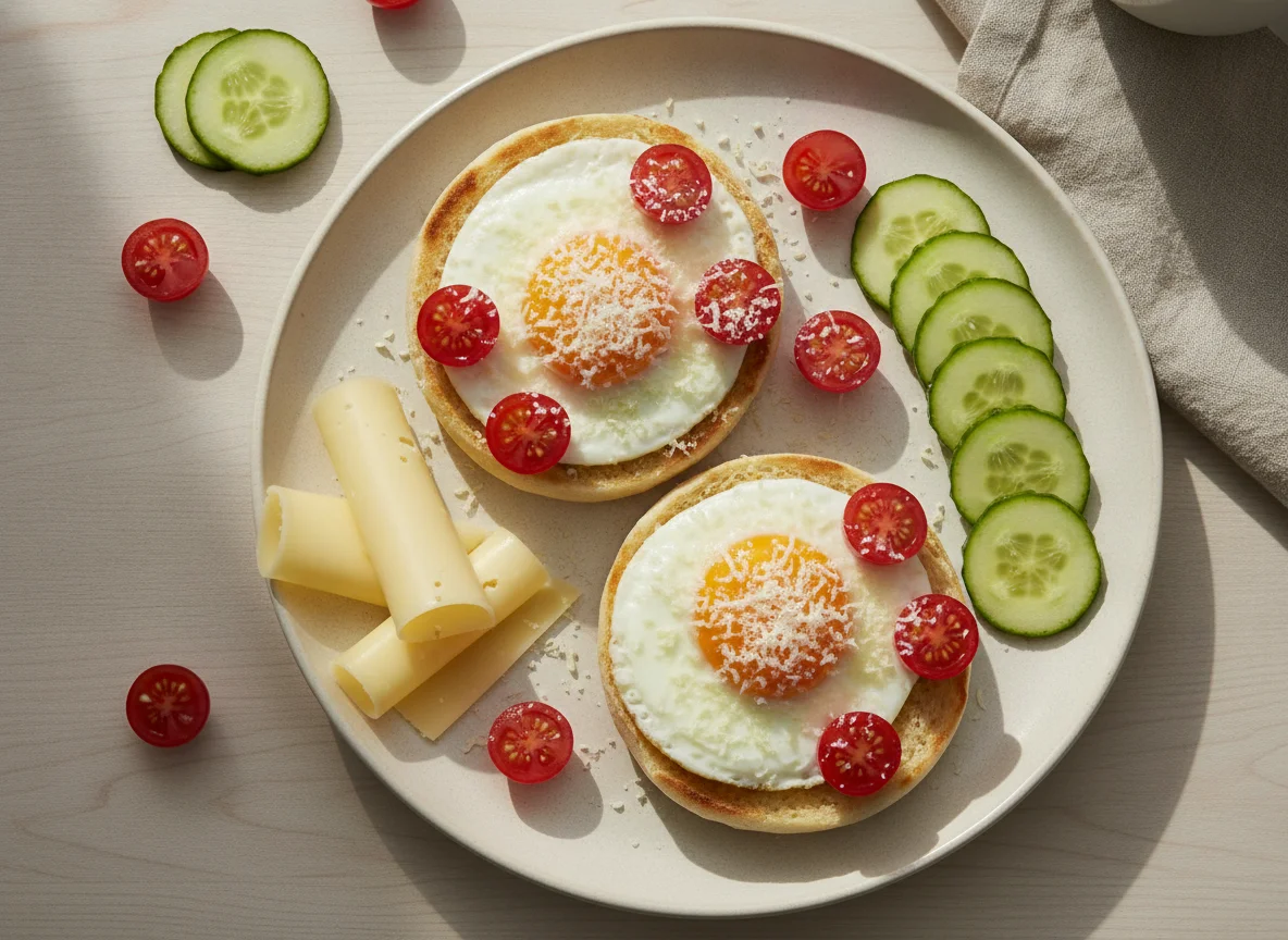 Frühstück mit English Muffins photo