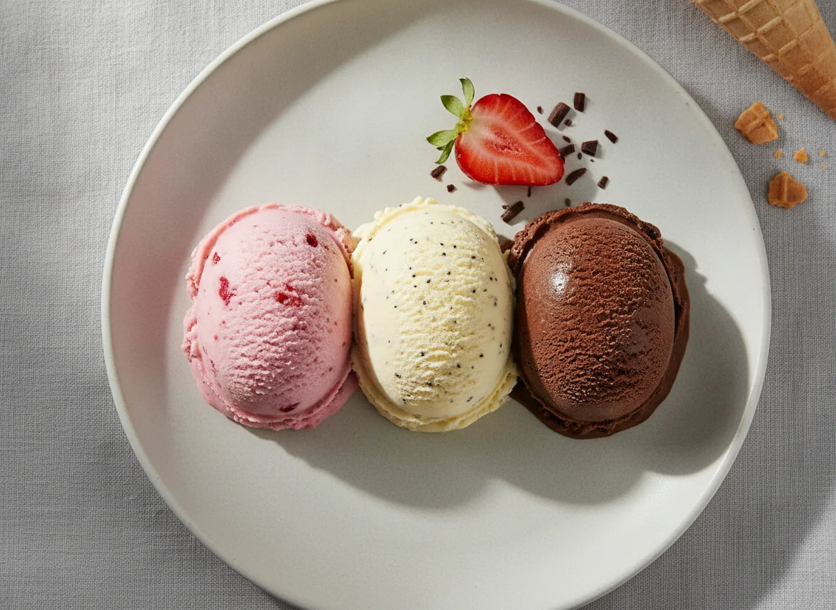 Fürst-Pückler-Eis (Neapolitanisches Eis) photo