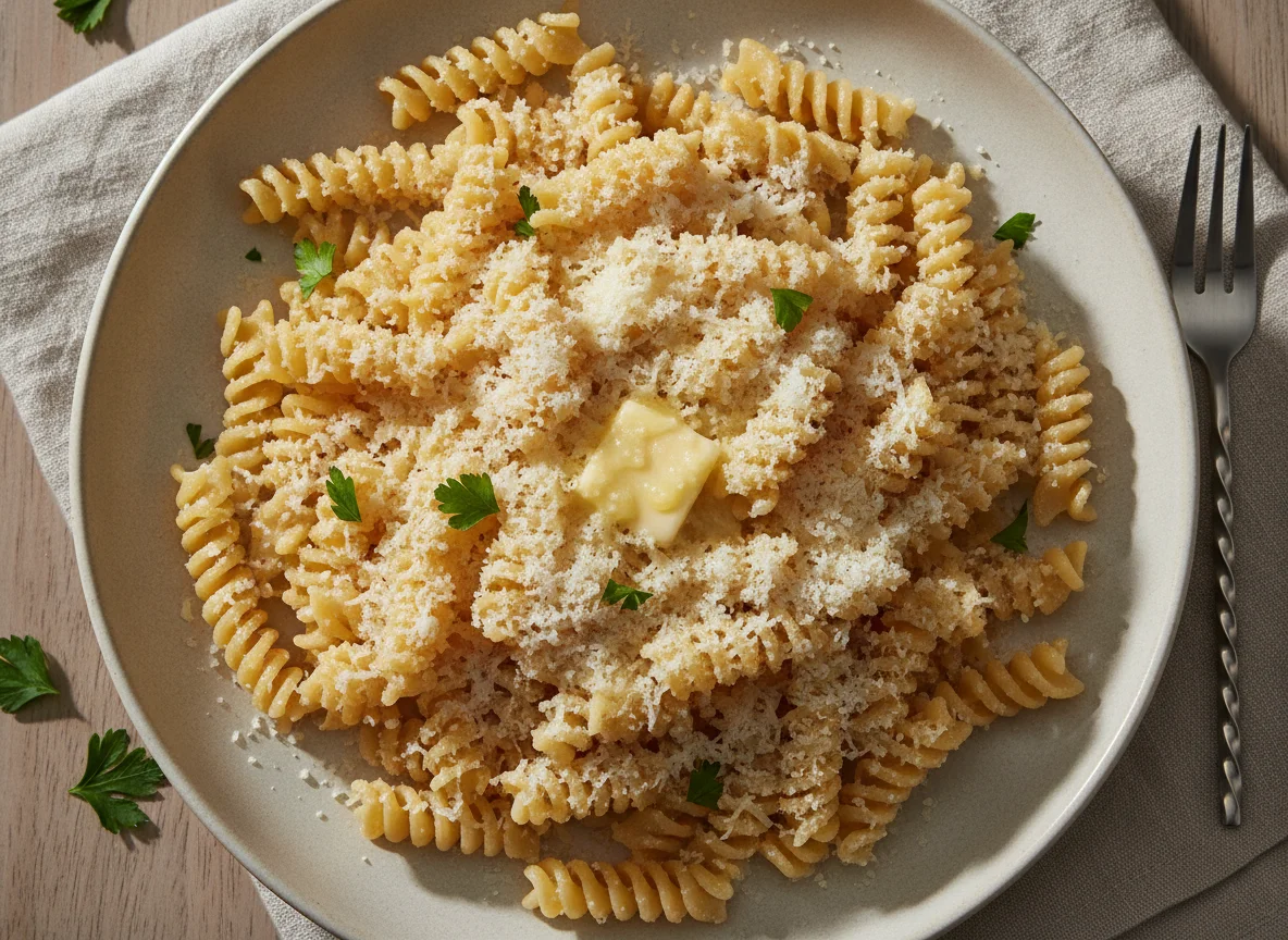 Fusilli mit Parmesan photo