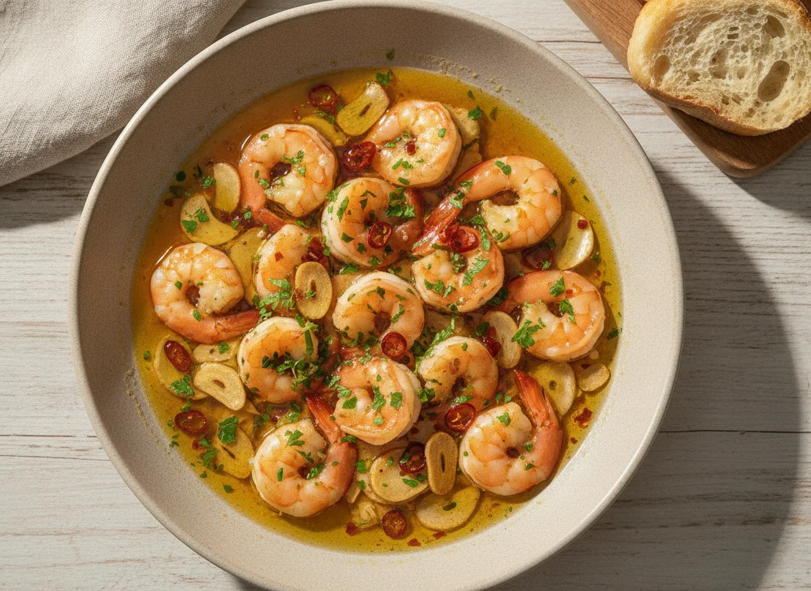 Gambas al Ajillo (Garnelen in Knoblauchöl) photo