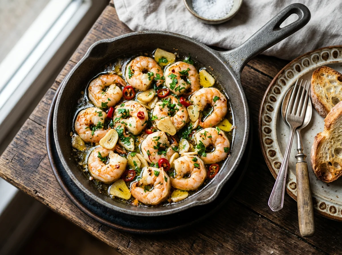 Garnelen in Knoblauchöl (Gambas al Ajillo) photo