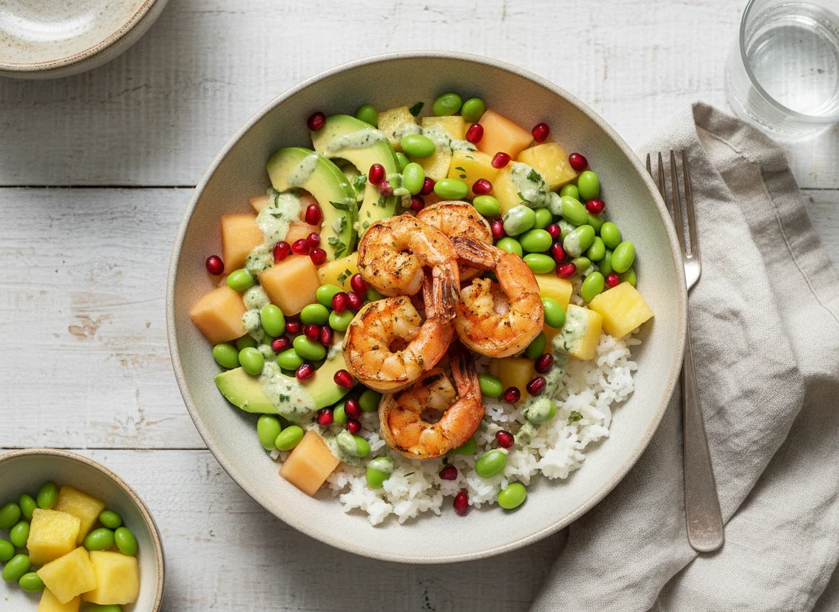Garnelen Poke Bowl photo