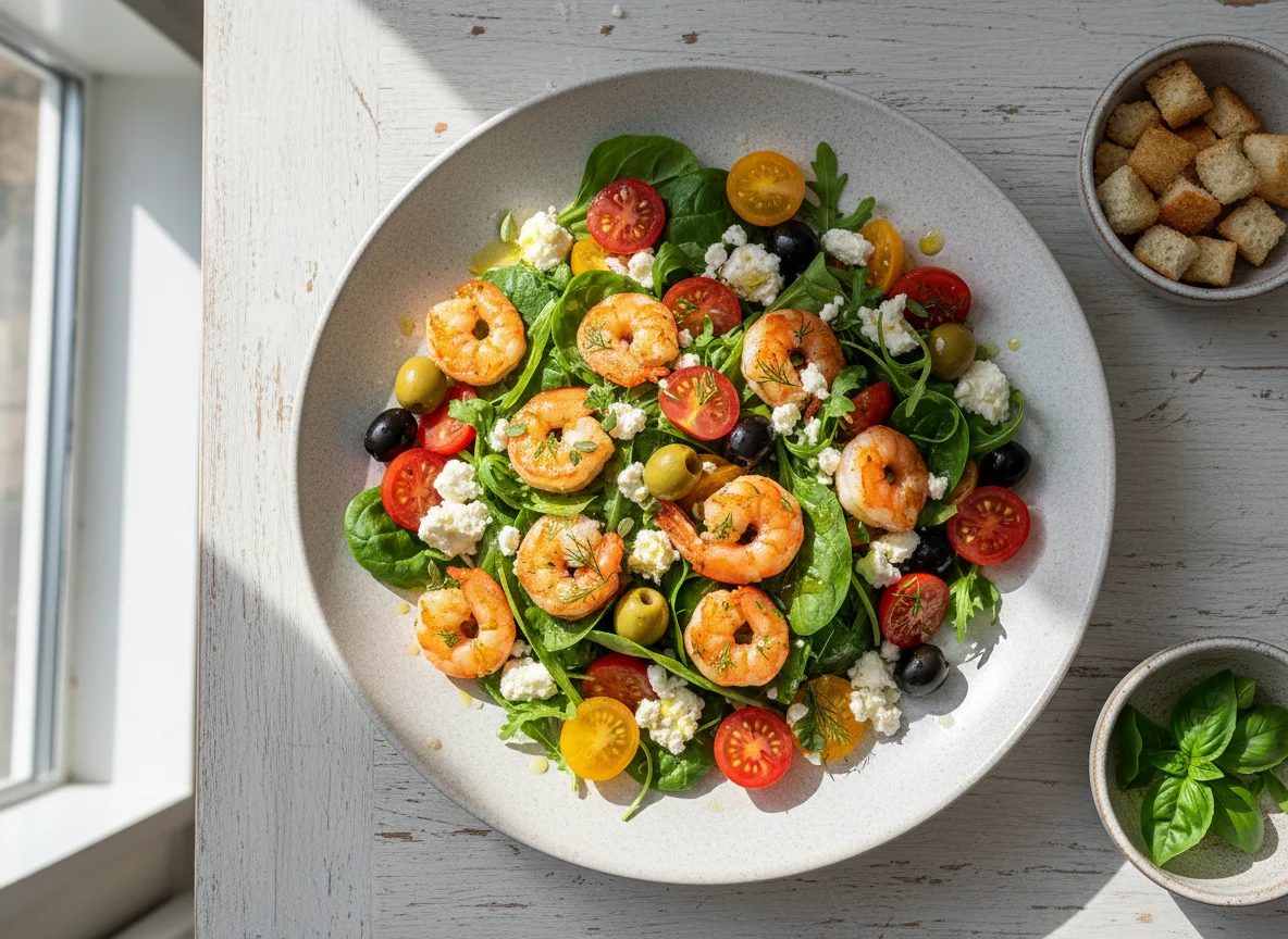 Garnelen-Feta-Salat photo