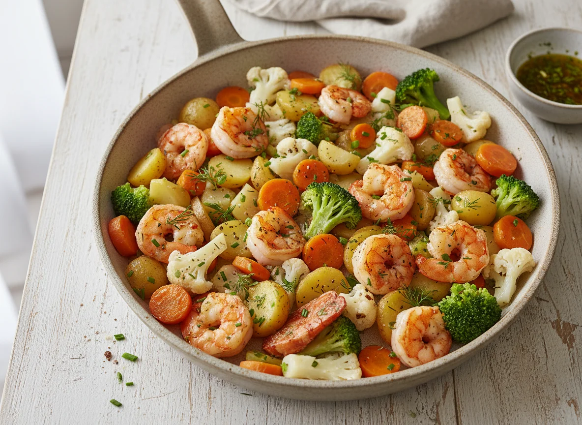 Garnelen-Gemüse-Pfanne photo