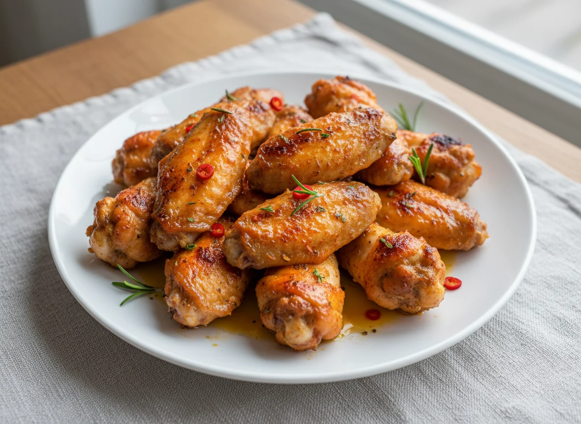 Gebratene Hähnchenflügel photo