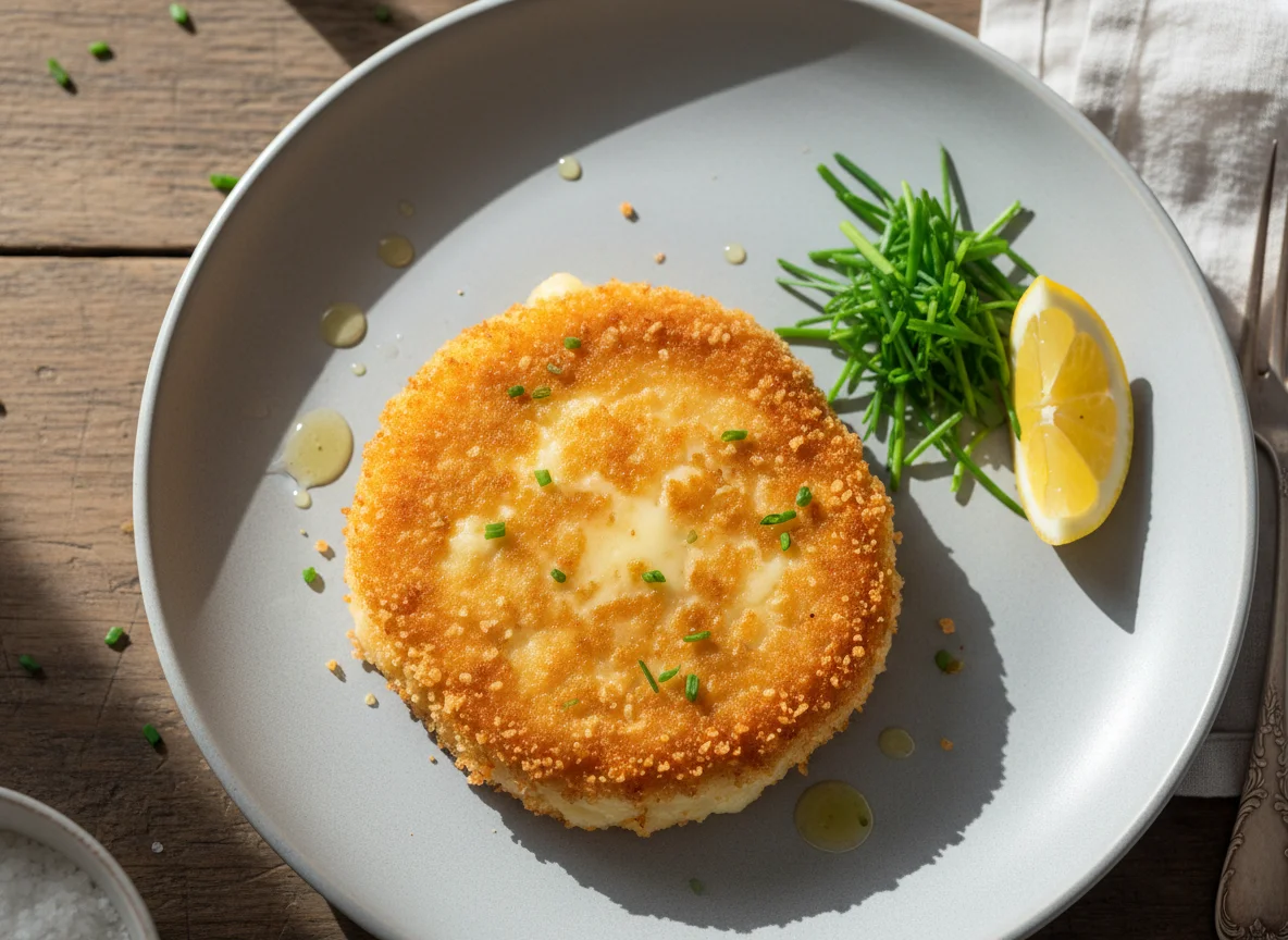 Gebratener Käse-Patty photo
