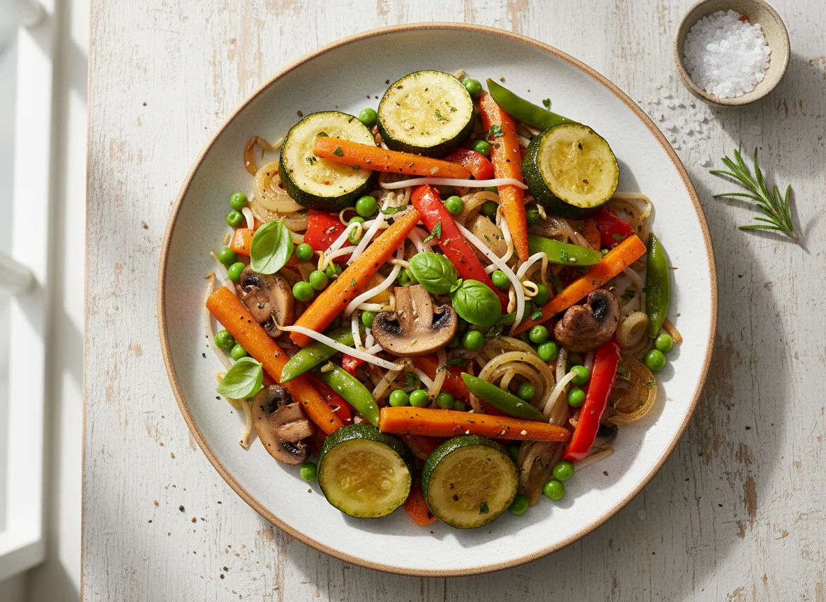 Gebratenes Gemüsepfanne photo