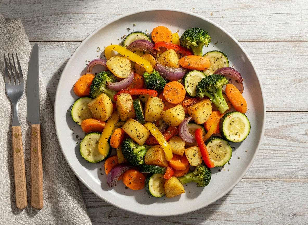 Gedünstetes Gemüse mit Kartoffeln photo