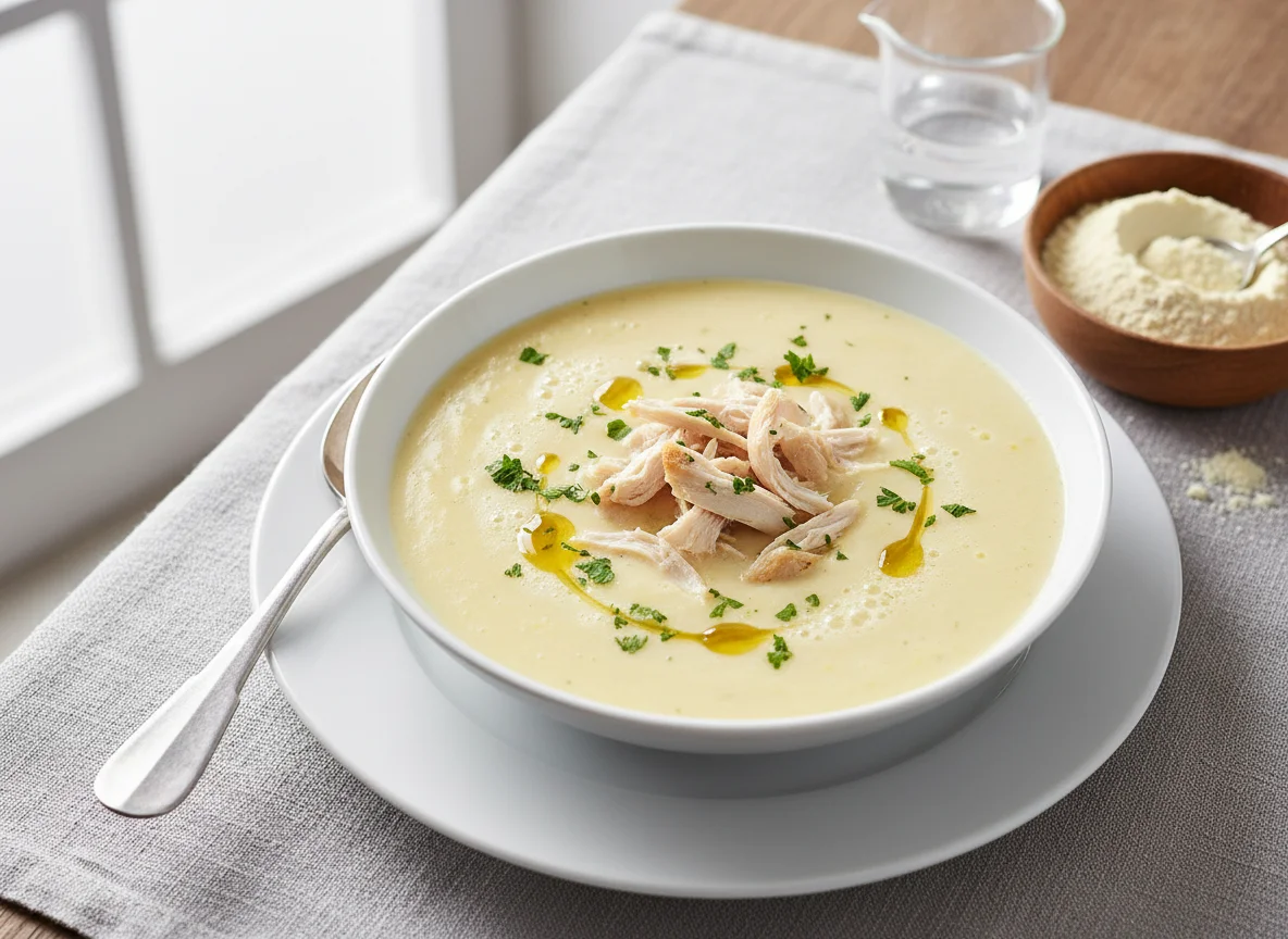 Geflügel-Creme-Suppe (Fertigsuppe) photo