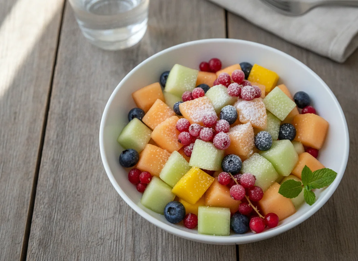 Gefrorener Obstsalat photo
