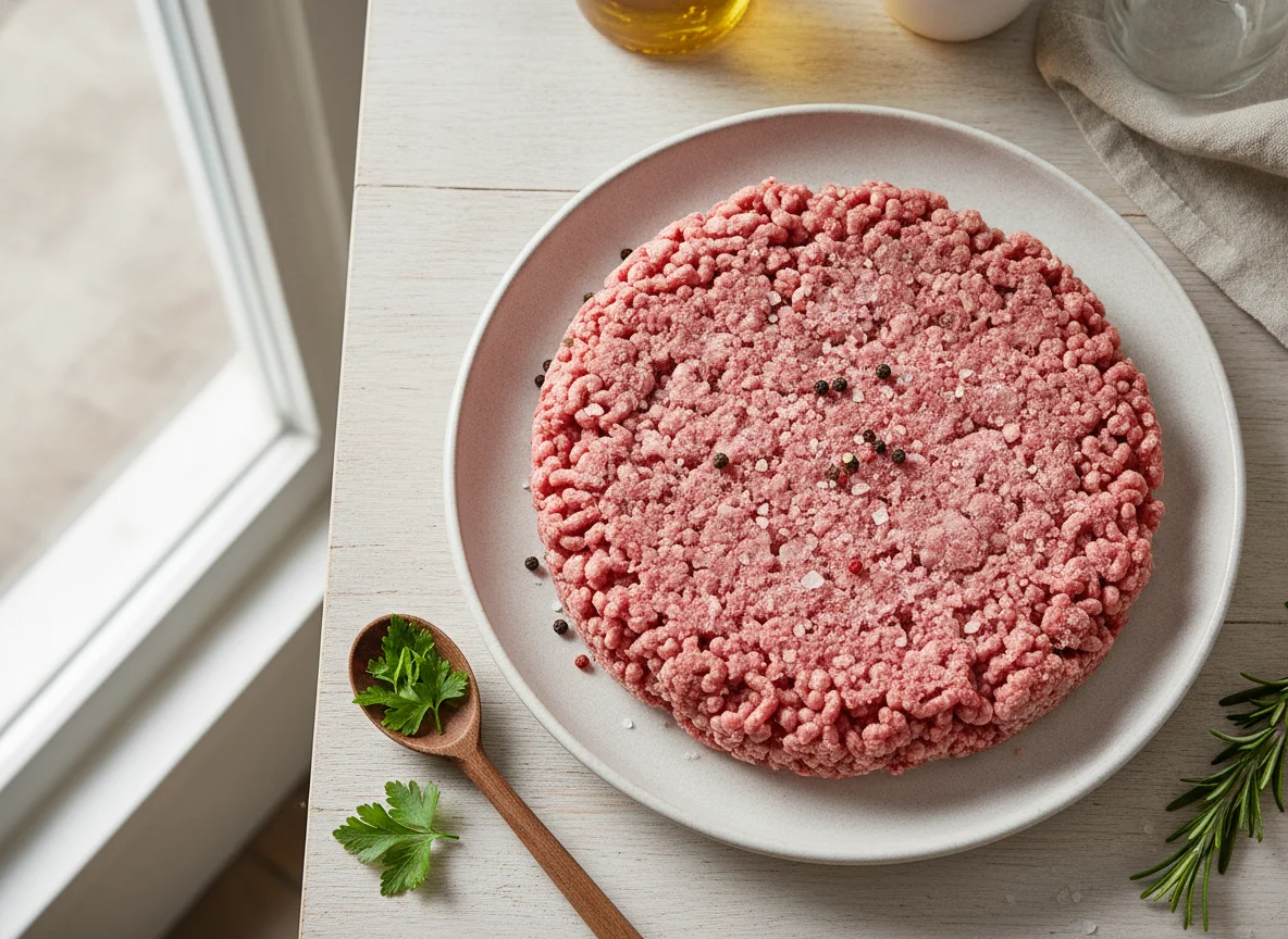 Gefrorenes Hackfleisch photo