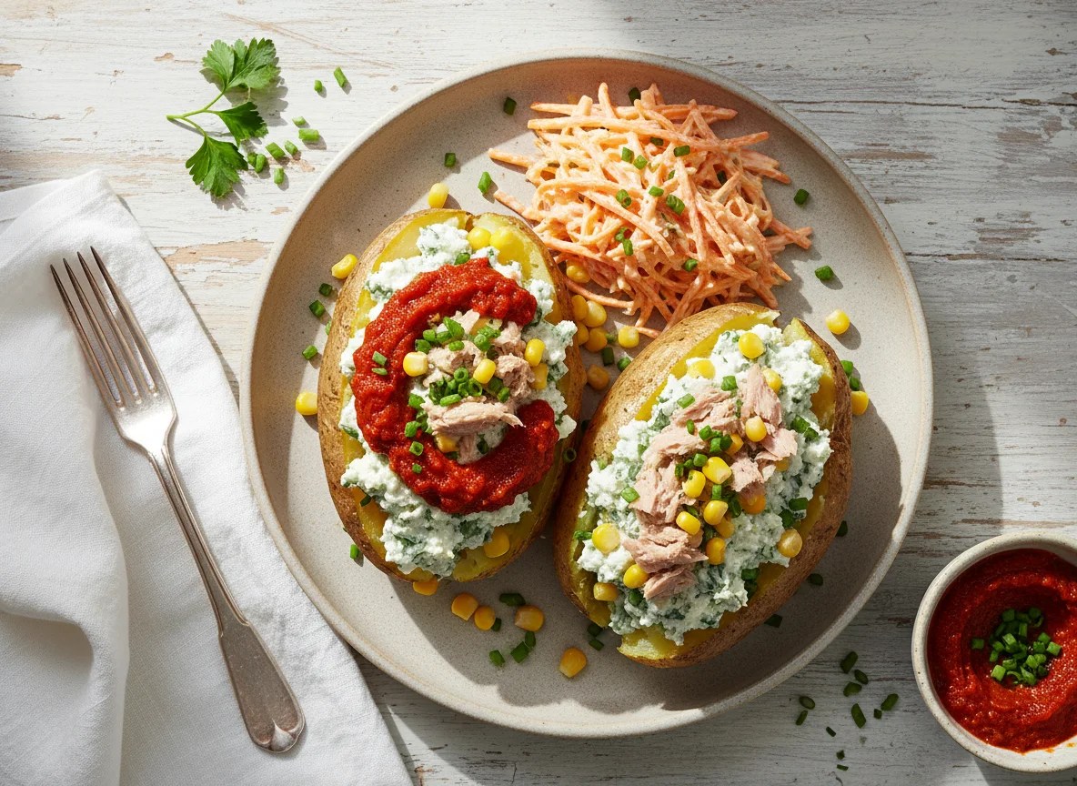 Gefüllte Ofenkartoffeln photo