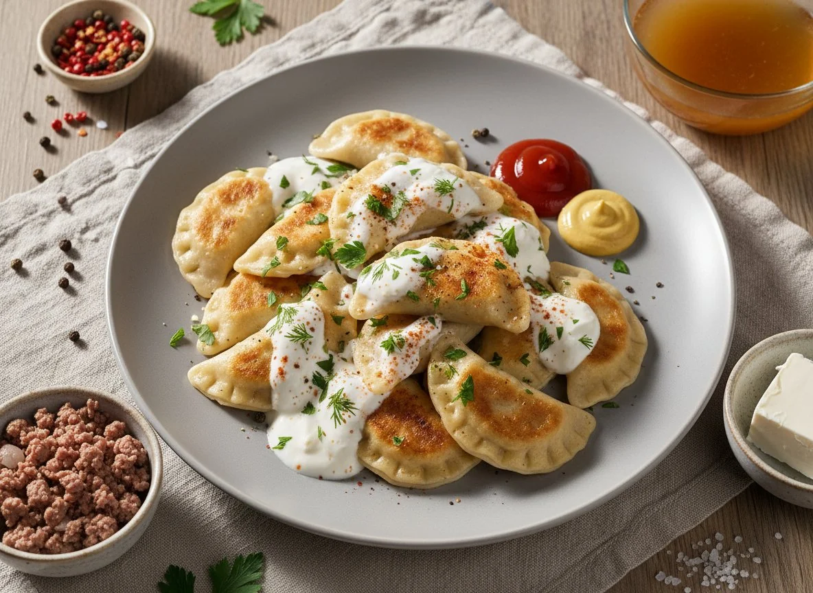 Gefüllte Teigtaschen photo