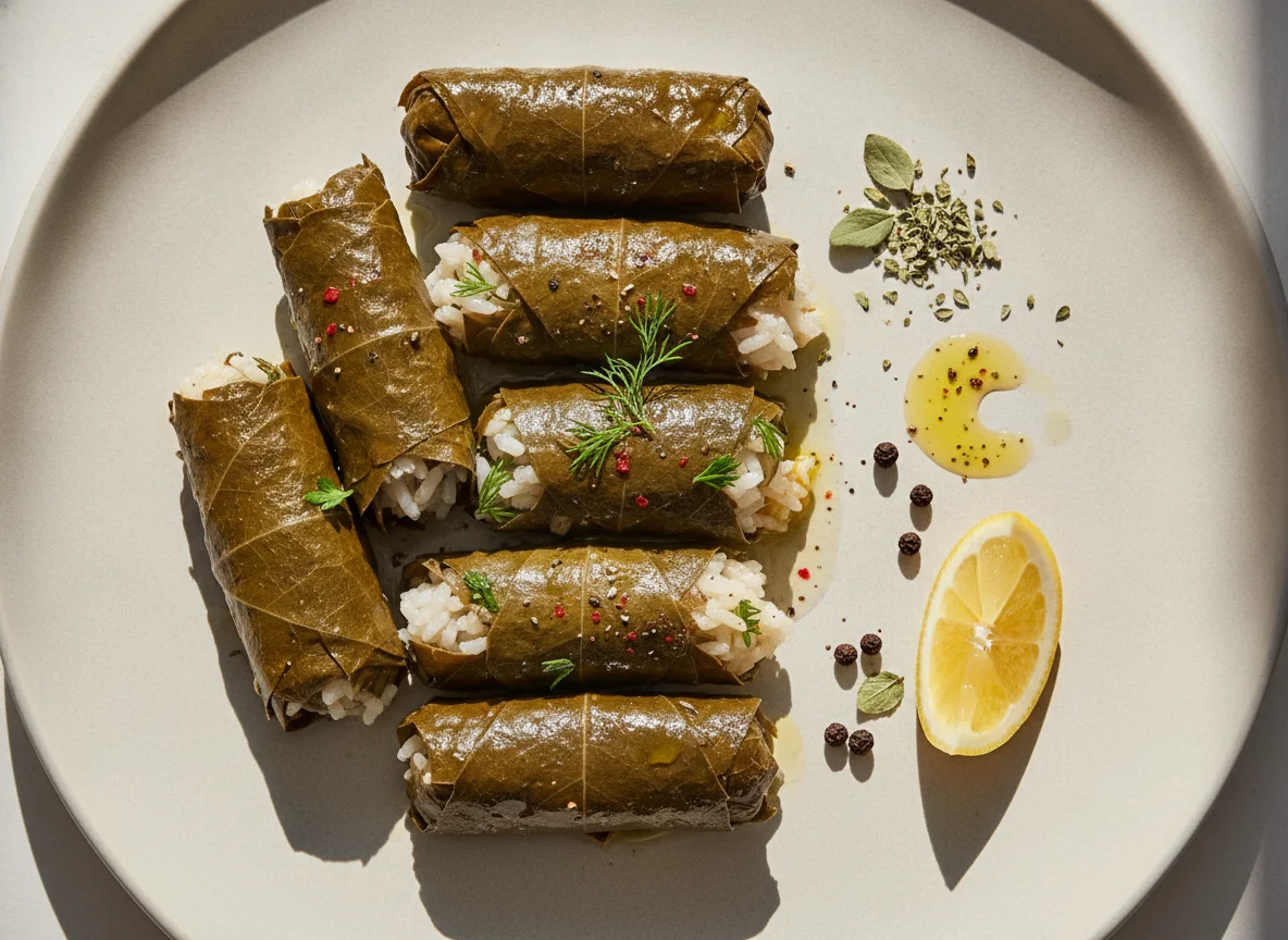 Gefüllte Weinblätter (Dolma) photo