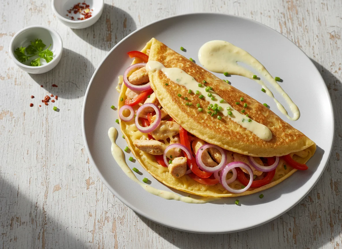 Gefüllter Crêpe photo