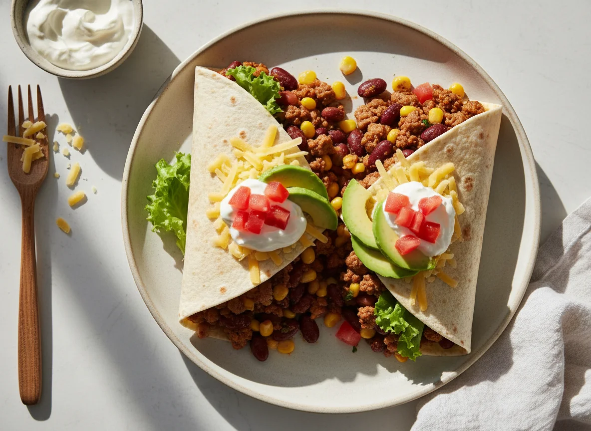 Gefüllter Tortilla Wrap photo