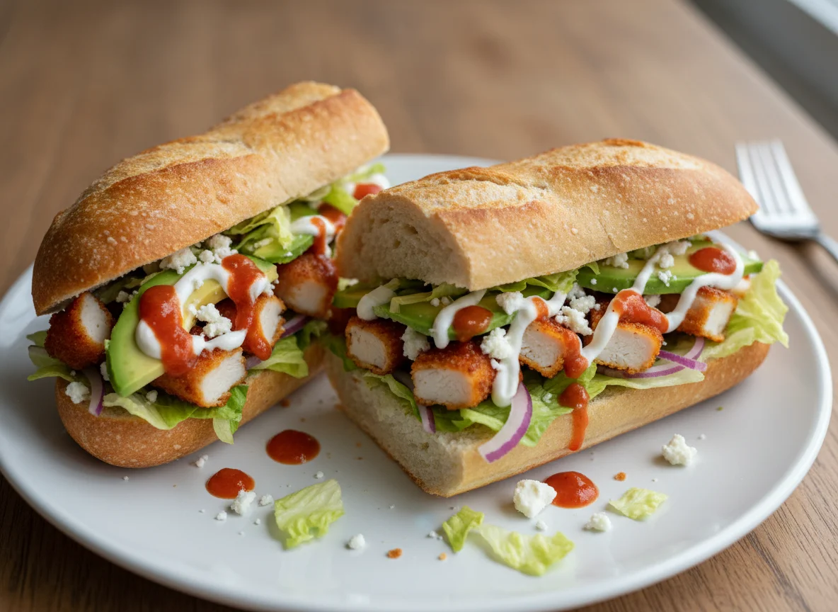 Gefülltes Baguette photo