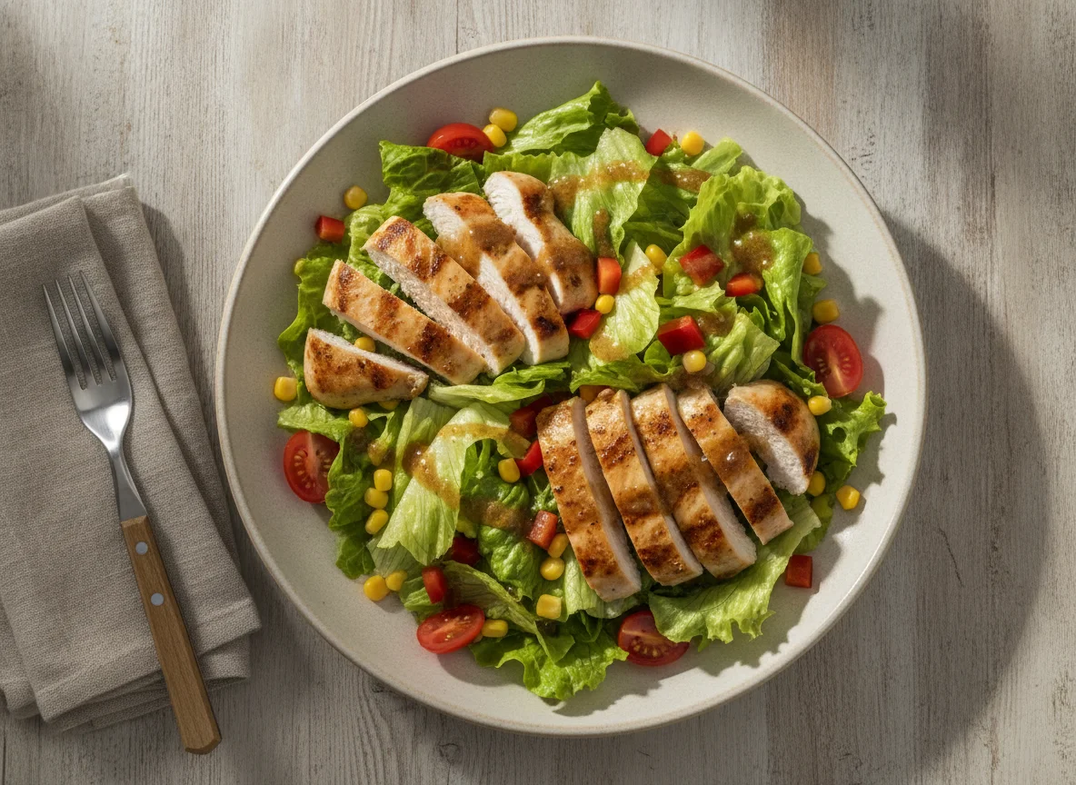 Gegrillter Hühnersalat photo