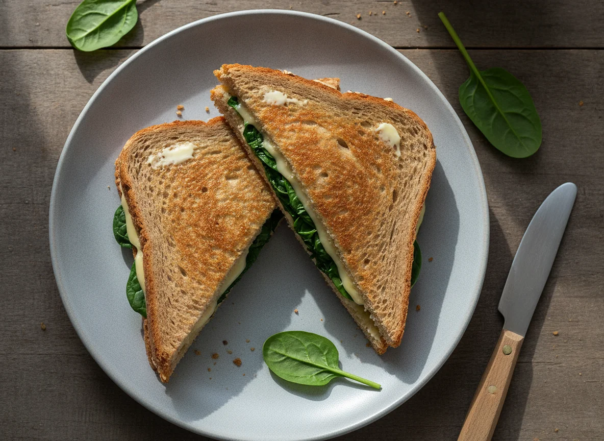 Gegrilltes Käsesandwich mit Vollkornbrot photo