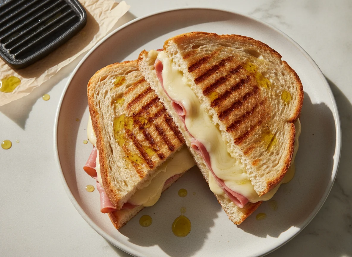 Gegrilltes Panini-Sandwich photo
