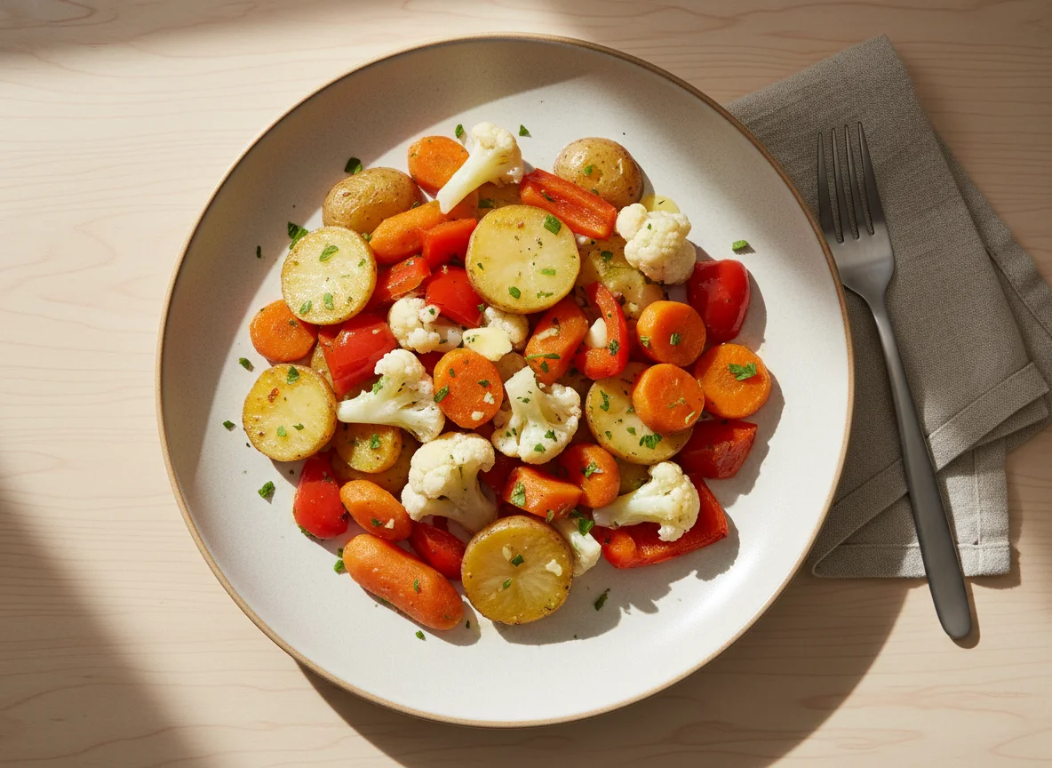 Gekochtes Gemüse photo