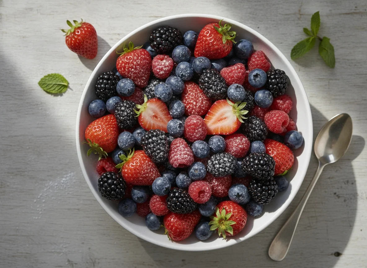 Gemischte Beeren Schale photo