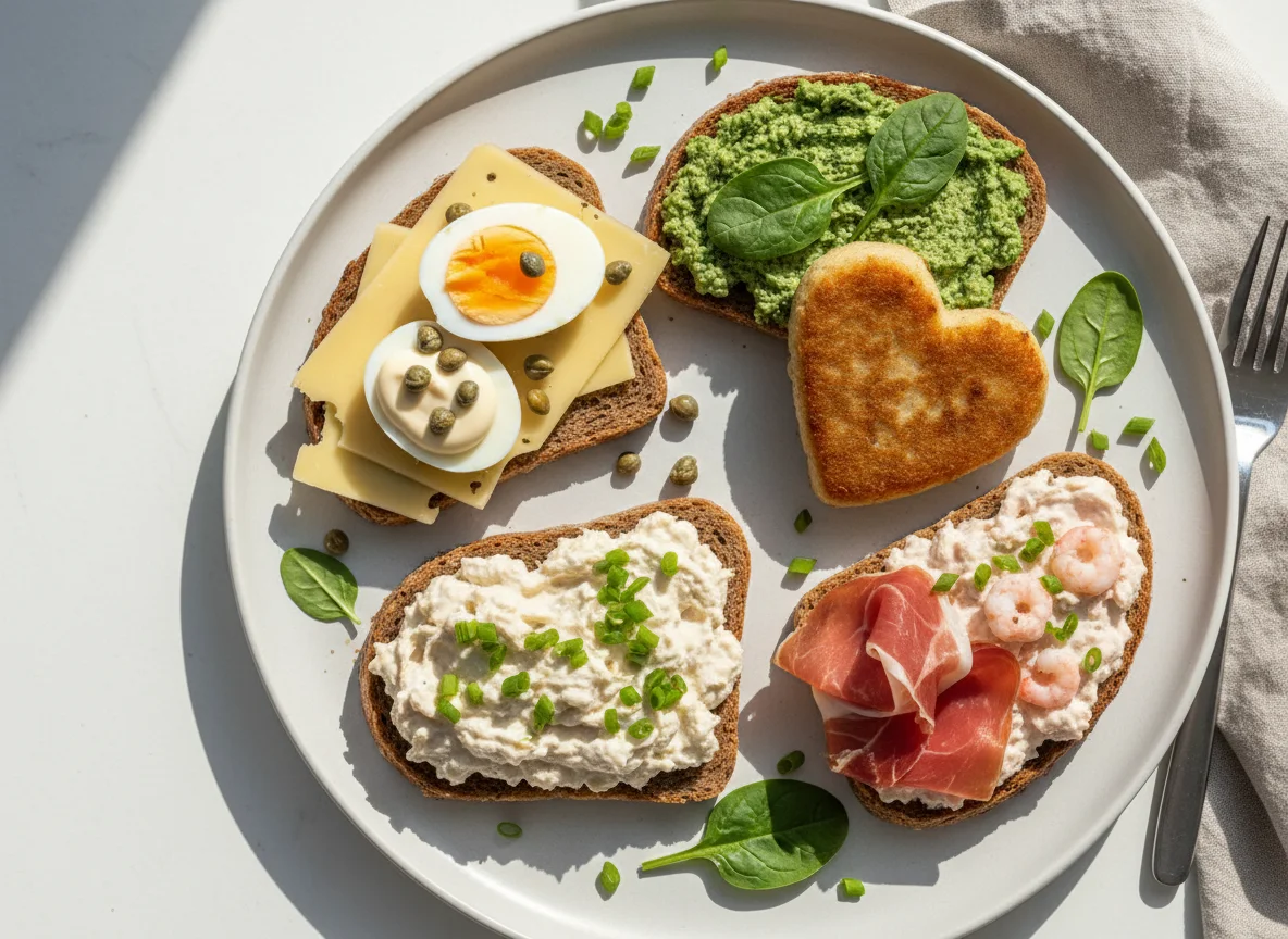 Gemischte Brote und Beilagen photo