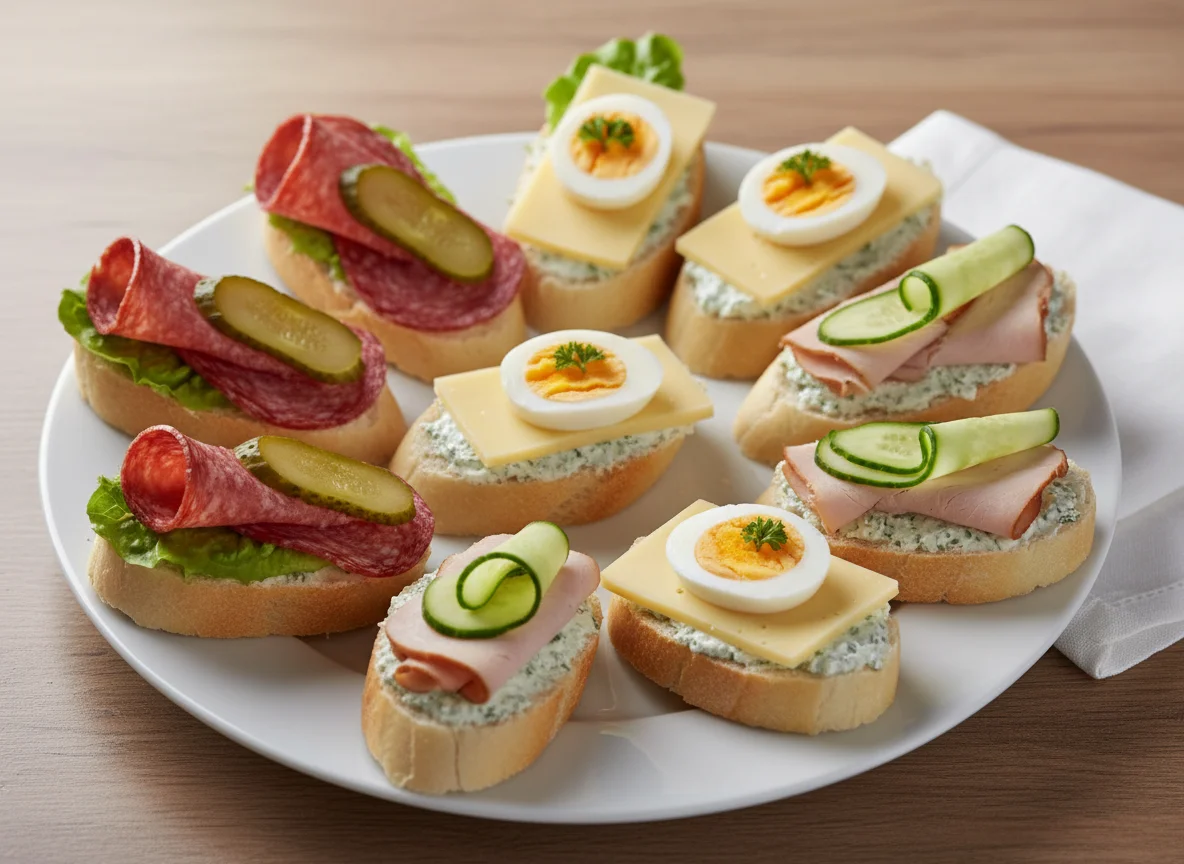 Gemischte Canapés photo