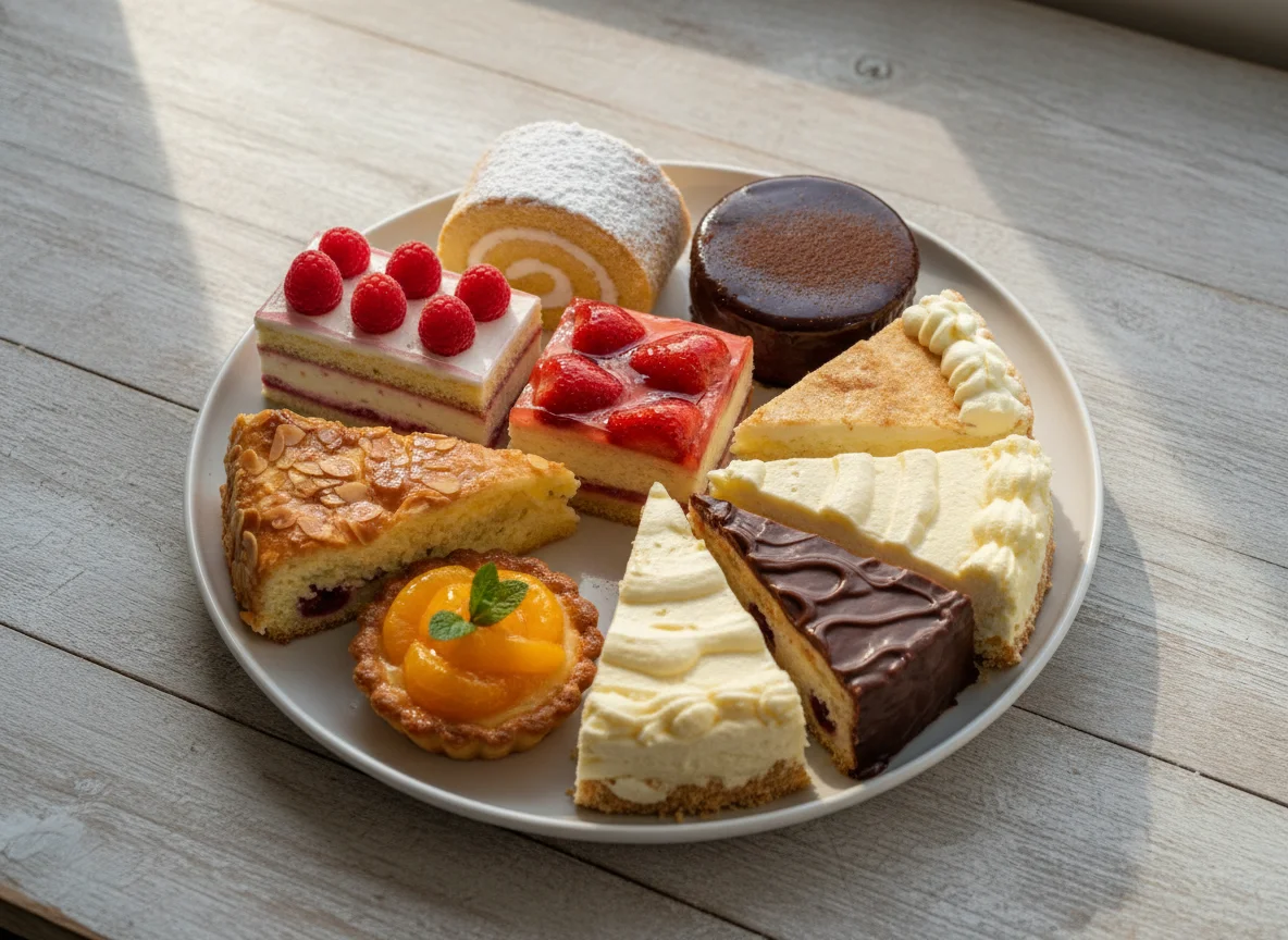 Gemischte Kuchenplatte photo