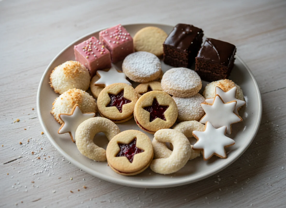 Gemischte Weihnachtskekse photo