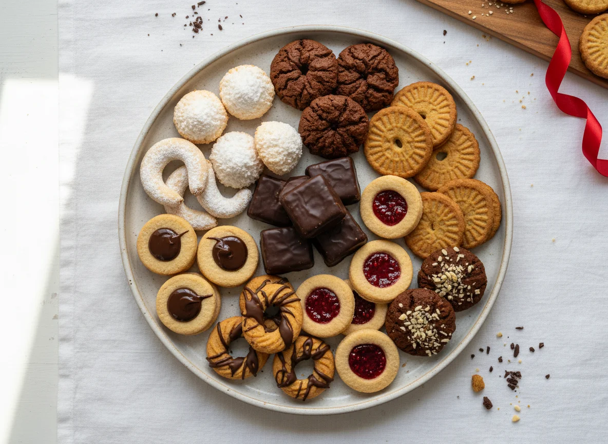Gemischte Weihnachtsplätzchen photo