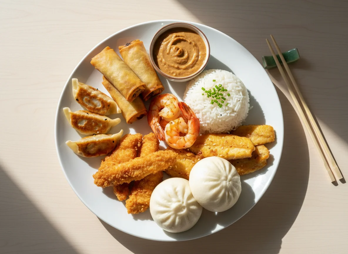 Gemischter asiatischer Teller photo