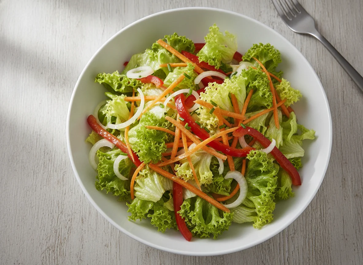 Gemischter Beilagensalat mit Karotten photo