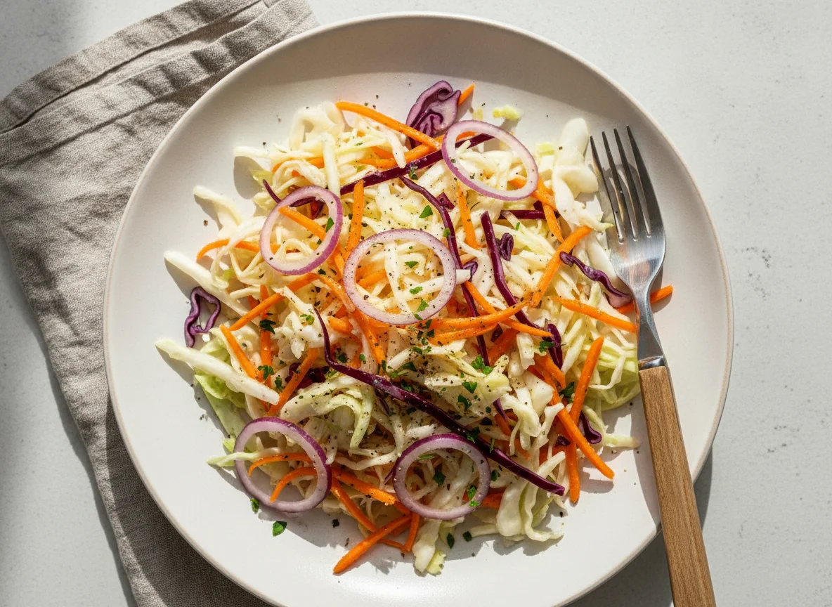 Gemischter Krautsalat mit Karotten photo