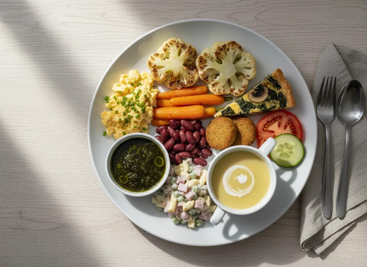 Gemischter Mittagstisch photo