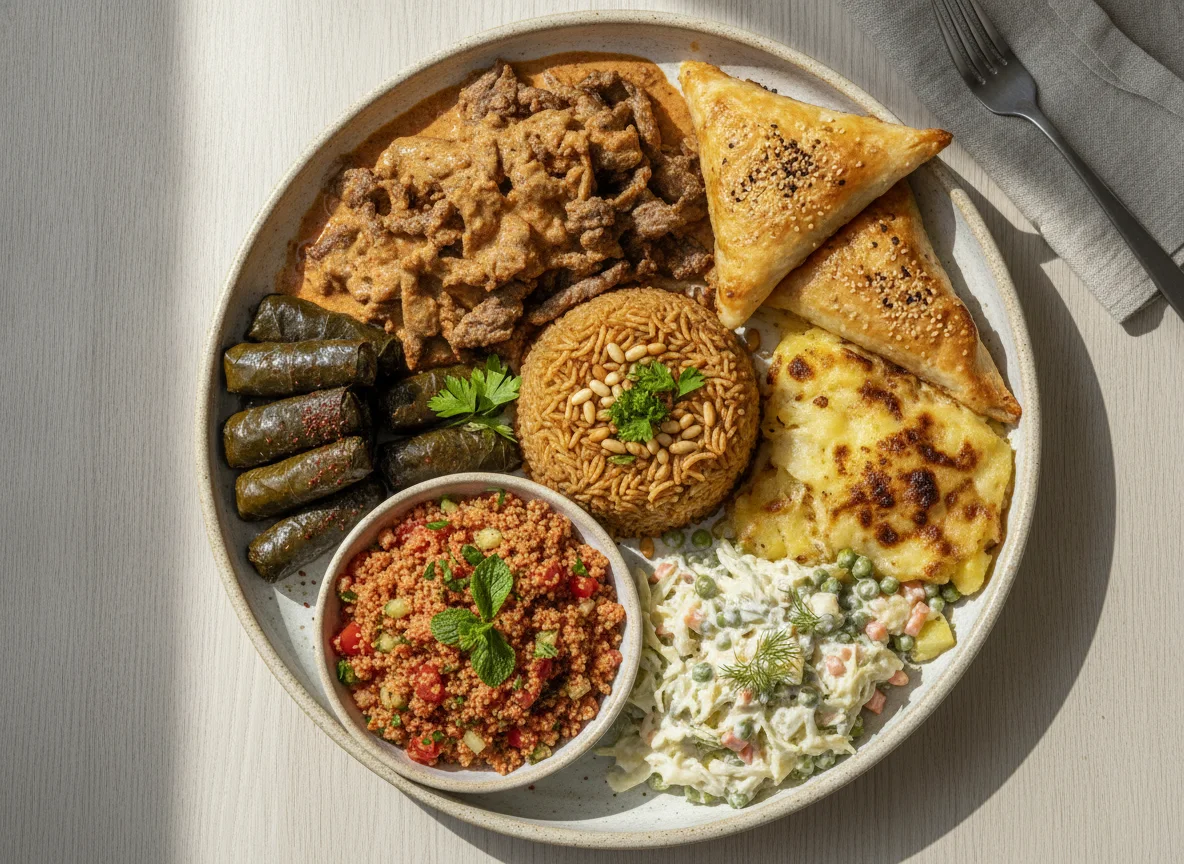 Gemischter orientalischer Teller photo