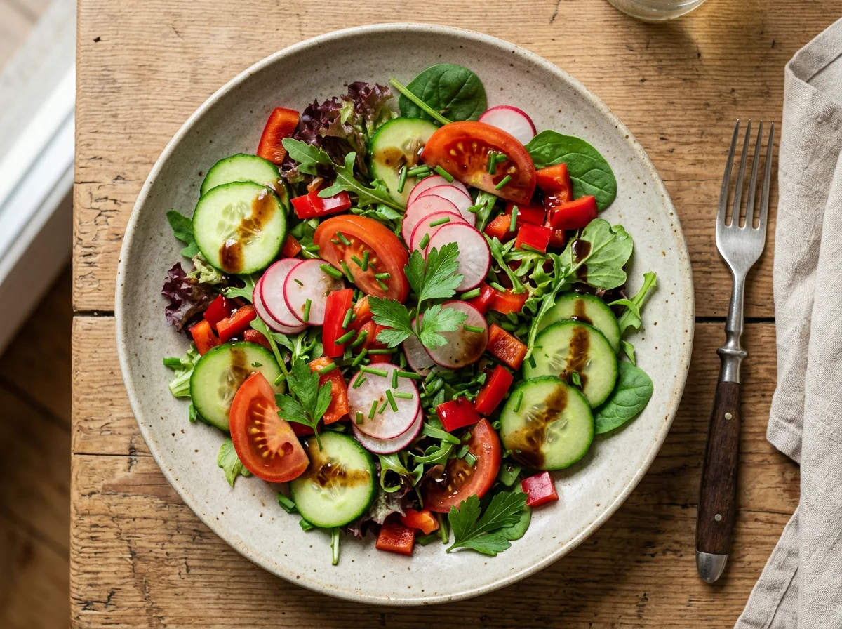 Gemischter Salat mit Balsamico photo