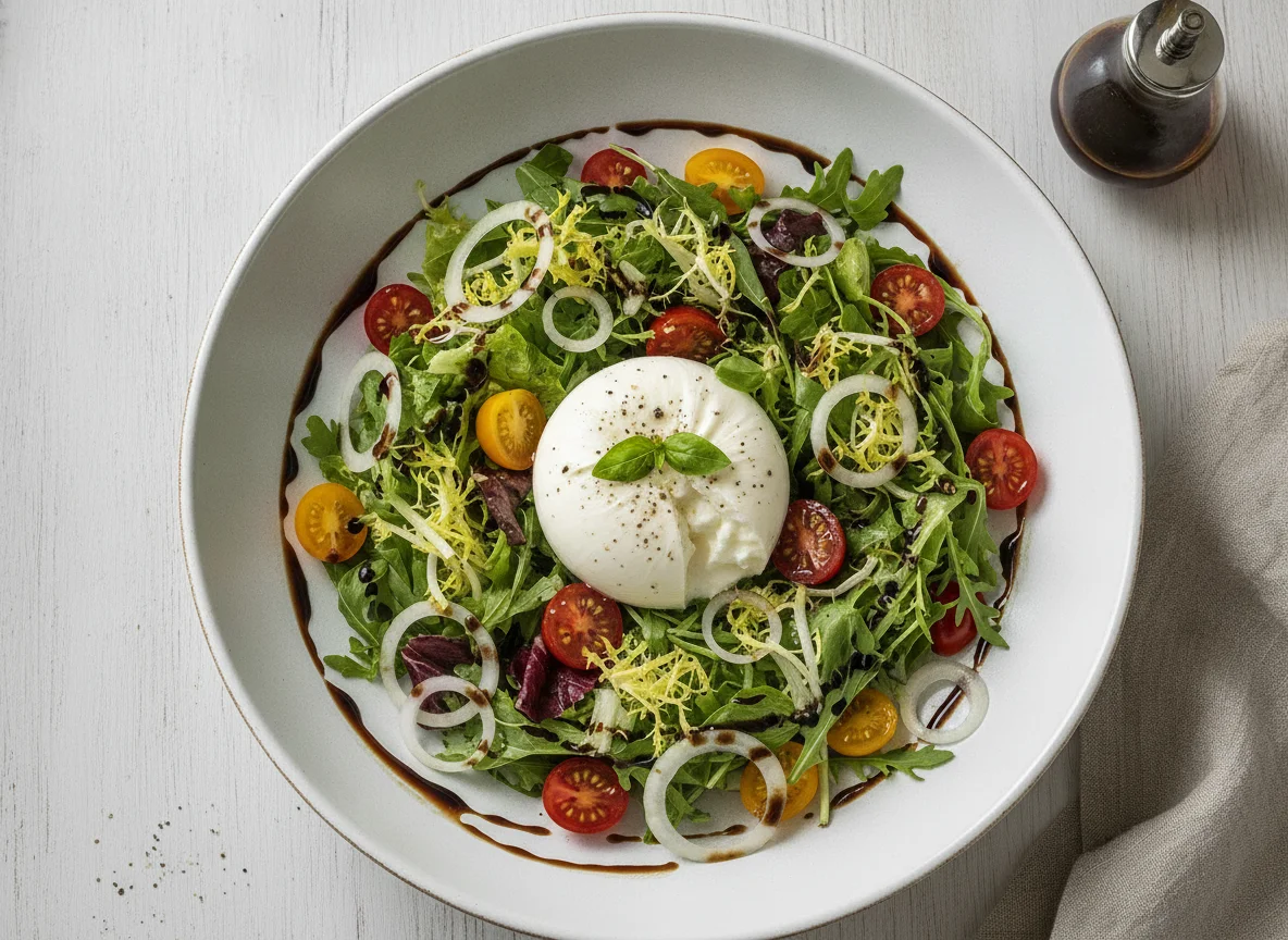 Gemischter Salat mit Burrata photo