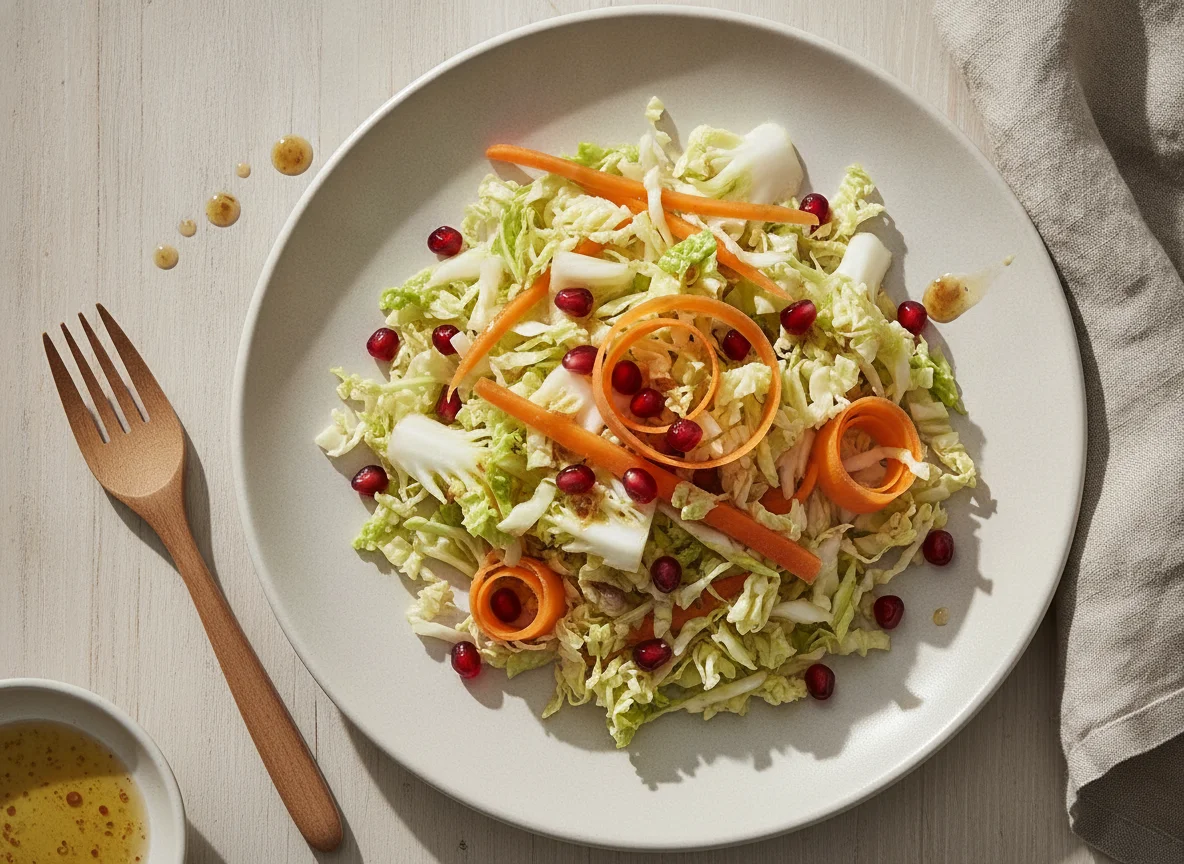 Gemischter Salat mit Chinakohl und Karotten photo