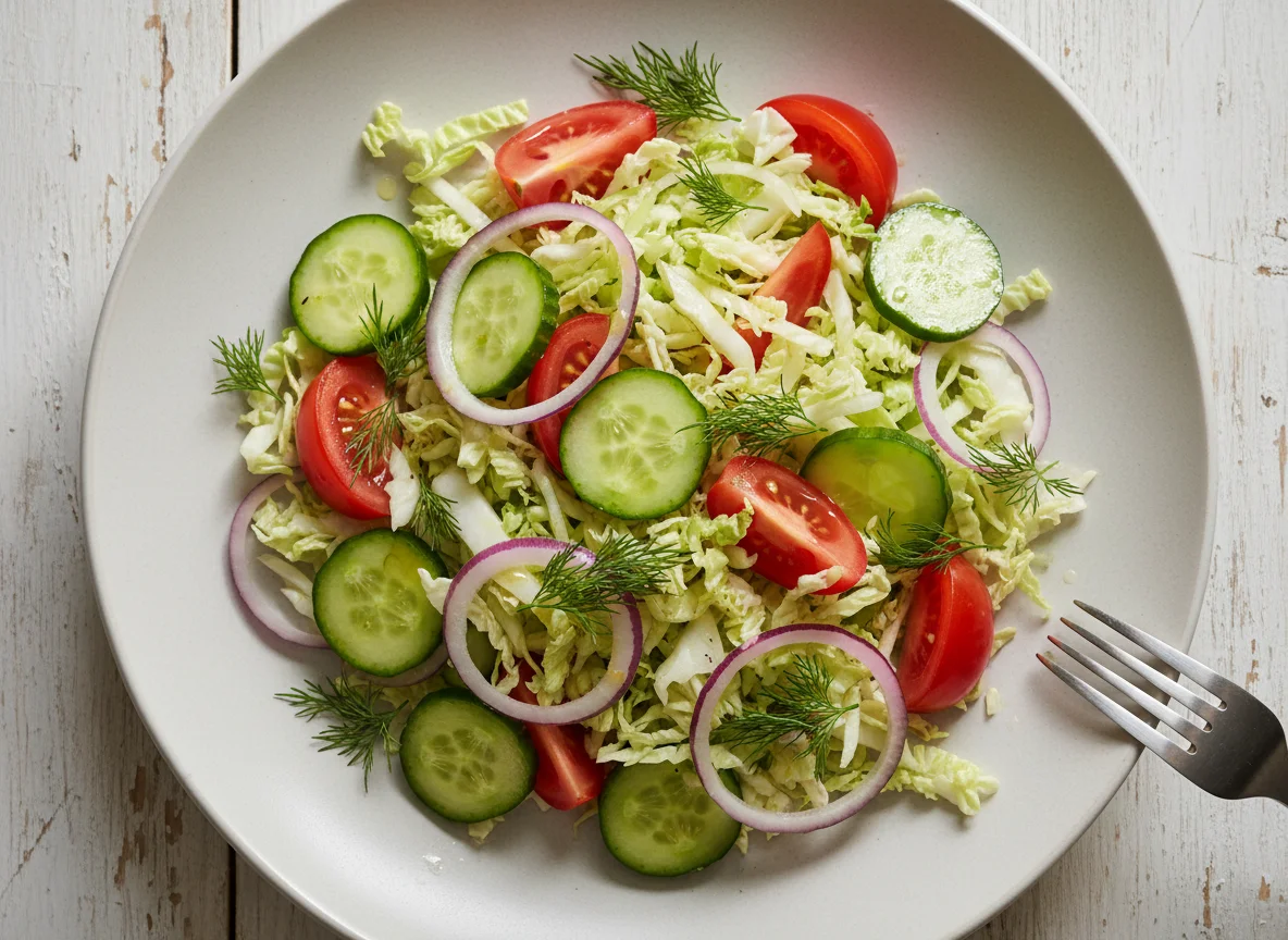 Gemischter Salat mit Dill photo