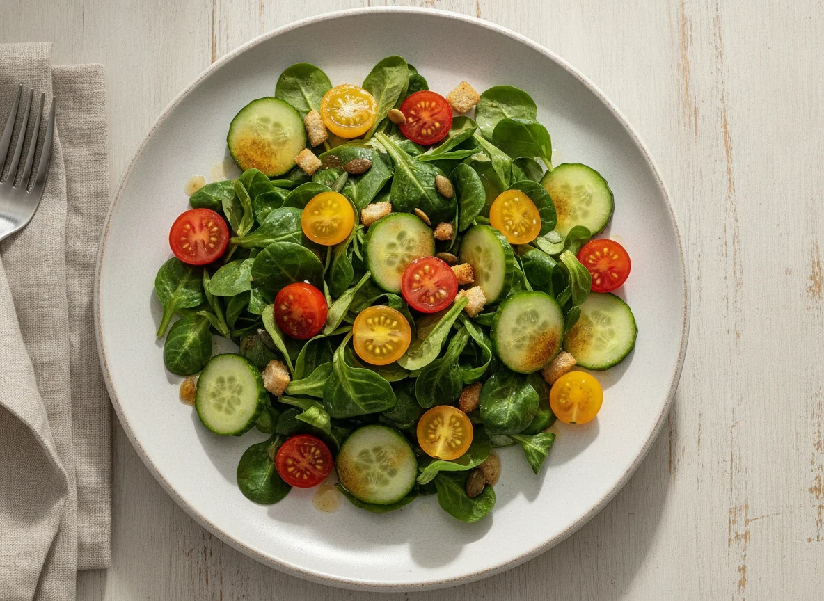 Gemischter Salat mit Feldsalat photo