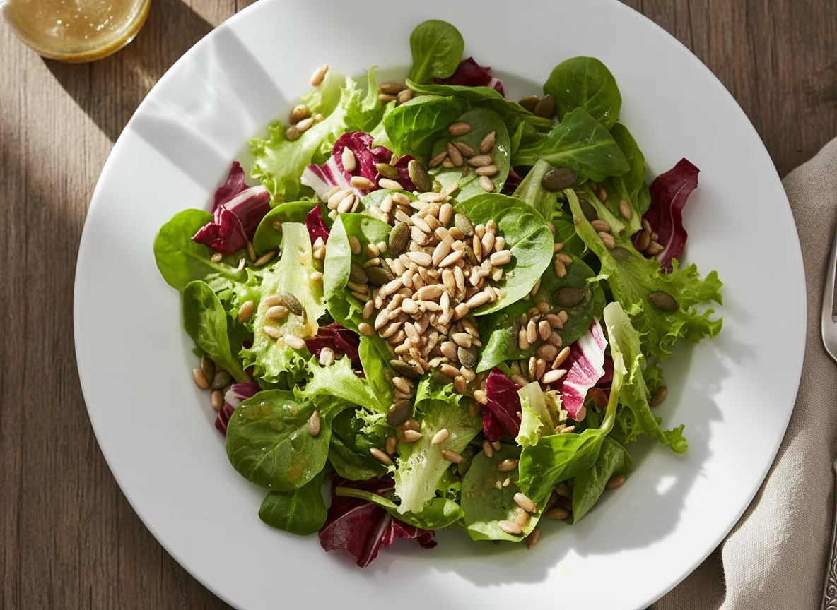 Gemischter Salat mit Kernen photo