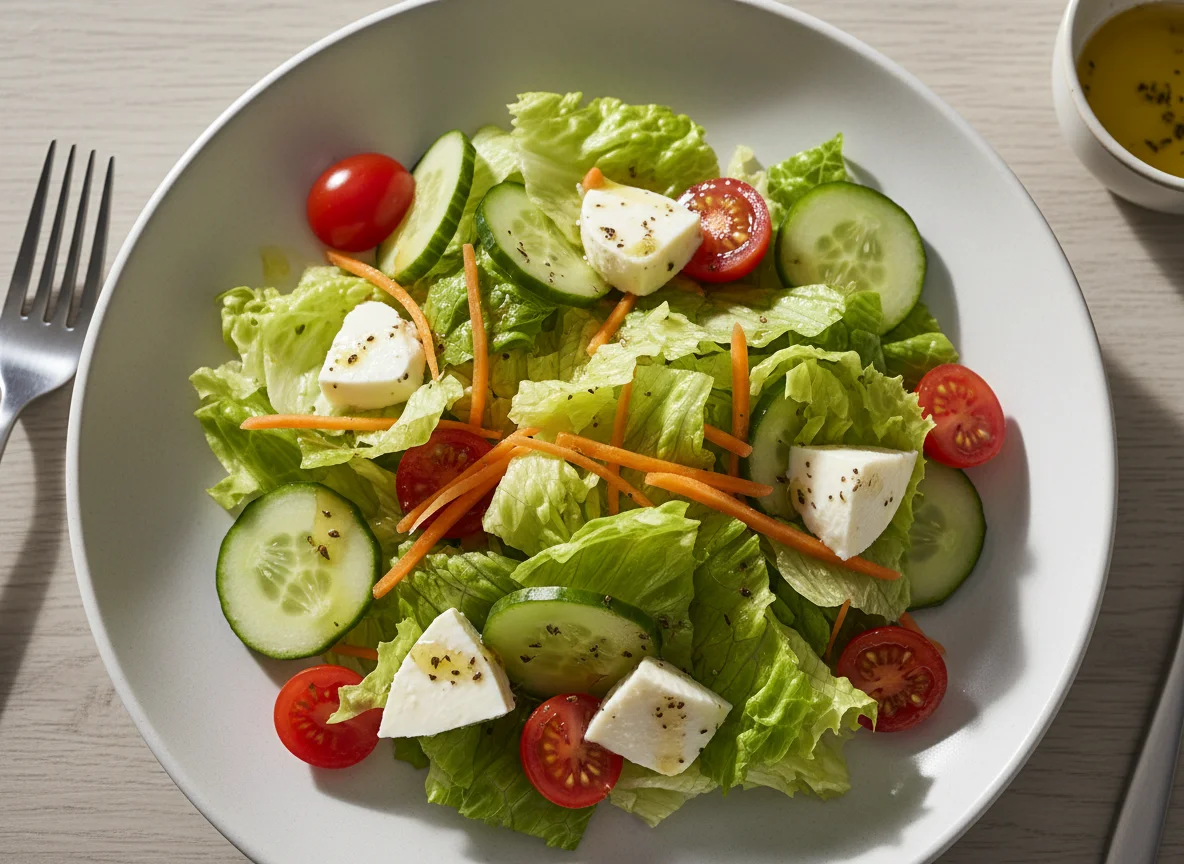 Gemischter Salat mit Mozzarella photo