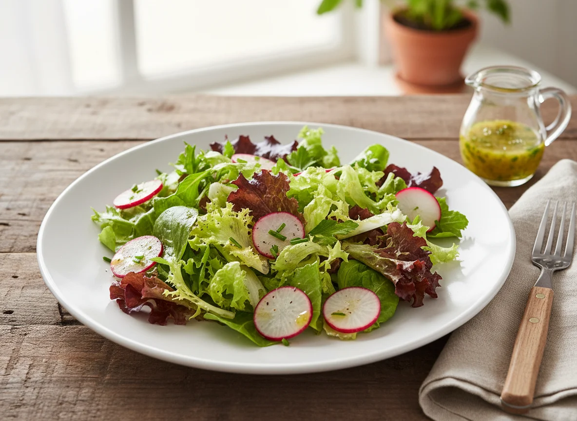 Gemischter Salat mit Radieschen photo