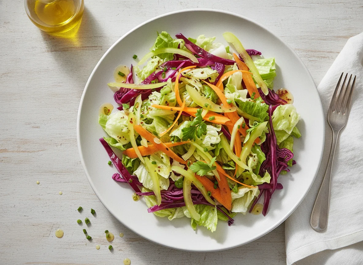 Gemischter Salat mit Rotkohl photo